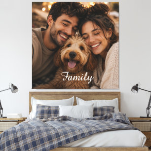 Maak je eigen aangepaste familie canvas afdruk