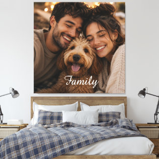 Maak je eigen aangepaste familie canvas afdruk