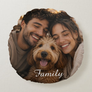 Maak je eigen aangepaste familie rond kussen