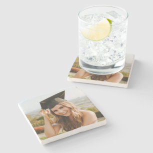 Maak Je Eigen Aangepaste Foto Afstudeerfeest Stenen Onderzetter