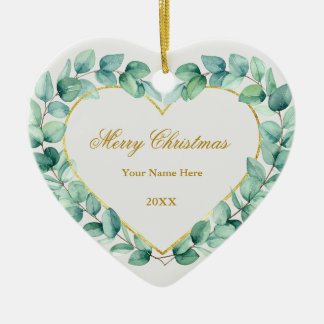 Maak je eigen aangepaste foto- en tekstkerstmis keramisch ornament