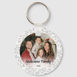 Maak Je Eigen Aangepaste Foto Familie Naam Jaar Sleutelhanger