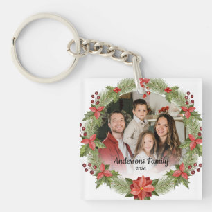 Maak je eigen aangepaste foto familienaam jaar sleutelhanger