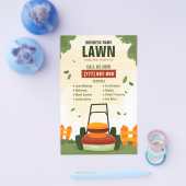 Maak je eigen aangepaste gazonverzorgingsbedrijf flyer (Enkel)