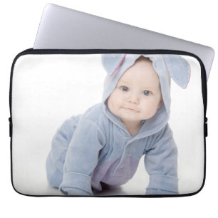 Maak Je Eigen Aangepaste Kinderen Foto Modern Laptop Sleeve