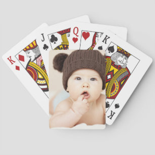 Maak Je Eigen Aangepaste Kinderen Foto Modern Pokerkaarten