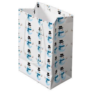 Maak Je Eigen Aangepaste Kleine Sneeuwman Medium Cadeauzakje