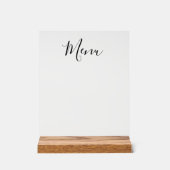 Maak Je Eigen Aangepaste Menu Acryl Bord (Voorkant)