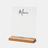 Maak Je Eigen Aangepaste Menu Acryl Bord (Hoek)
