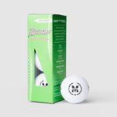 Maak Je Eigen Aangepaste Merkmonogram Golfballen (Verpakking)