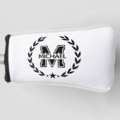 Maak Je Eigen Aangepaste Merkmonogram Golfheadcover (Voorkant)