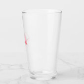 Maak Je Eigen Aangepaste Monogram En Naam rood Glas (Links)