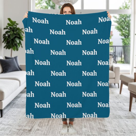 Maak Je Eigen Aangepaste Naam Fleece Deken