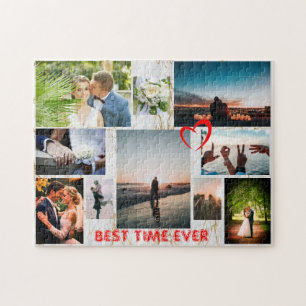 Maak je eigen aangepaste naam LOVE Family Pics Col Legpuzzel