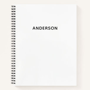 Maak Je Eigen Aangepaste Naam Spiraal Notebook Notitieboek