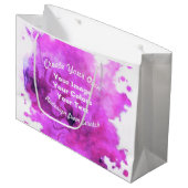 Maak Je Eigen Aangepaste Ontwerp Groot Cadeauzakje (Voorkant Gekanteld)