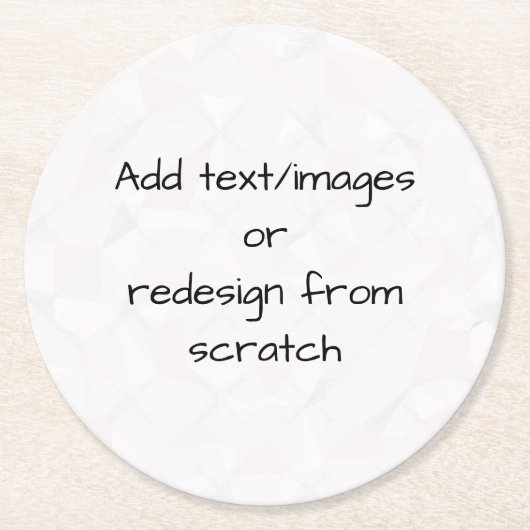 Maak je eigen aangepaste ronde kartonnen onderzetter (Voorkant)