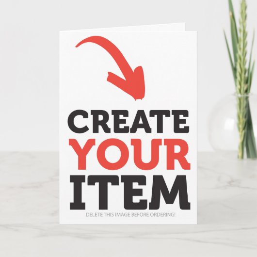 MAAK-JE-EIGEN Aangepaste upload ontwerp Kerstmis Kaart (Voorkant)