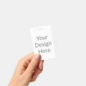 maak je eigen aangepaste verticale PVC plastic bad Badge (Handheld)