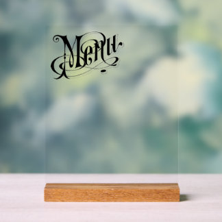 Maak Je Eigen Aangepaste Vintage Stijl Menu Acryl Bord