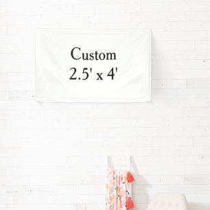 maak je eigen aangepaste Vinyl 2.5' x 4' voor binn Spandoek