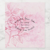 Maak Je Eigen Aangepaste Wijn Etiket (Enkel label)