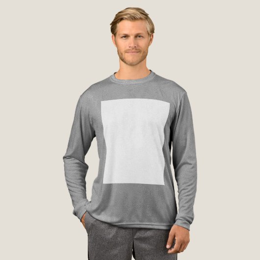 Maak je eigen aangepaste wit Tri-Blend shirt (Voorkant)