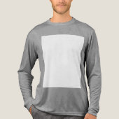 Maak je eigen aangepaste wit Tri-Blend shirt (Voorkant volledig)