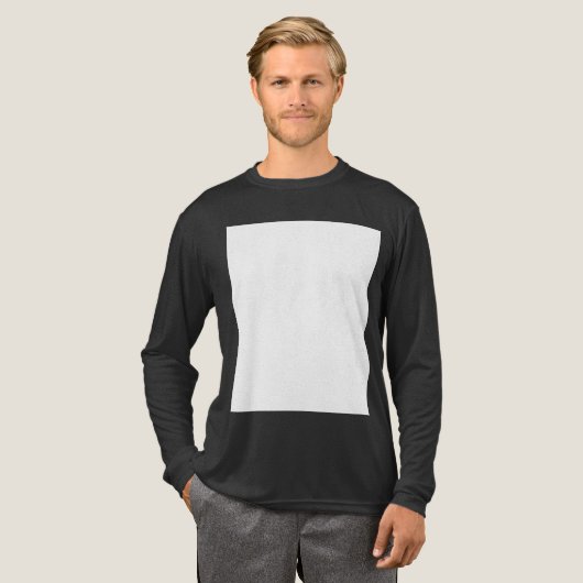Maak je eigen aangepaste wit Tri-Blend shirt (Voorkant)