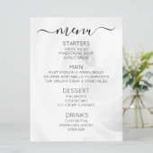 Maak Je Eigen Aangepaste Witte Licht Draaikolken Menu (Staand voorkant)