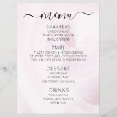 Maak Je Eigen Aangepaste Witte Lichtkrullen Menu (Voorkant)