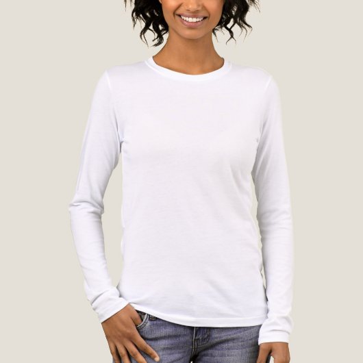 Maak je eigen aangepaste witte Tri-Blend shirt (Voorkant volledig)
