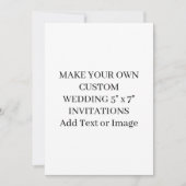Maak je eigen Add Text Afbeelding Elegant Wedding  Kaart (Voorkant)