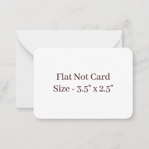 Maak Je Eigen Afgeronde 3,5" x 2,5" Platte Notitiekaartje