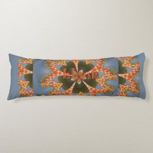 Maak je eigen Afrikaanse Giraffe Dierenpatroonontw Lichaamskussen