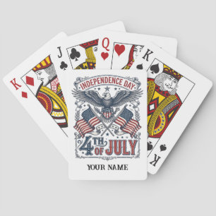 Maak je eigen Amerikaanse Onafhankelijkheidsdag Ge Pokerkaarten