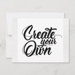 Maak je eigen antwoordkaartje RSVP kaartje