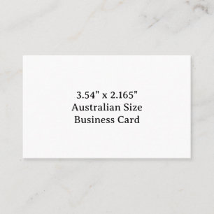 Maak Je Eigen Australisch Formaat Visitekaartjes