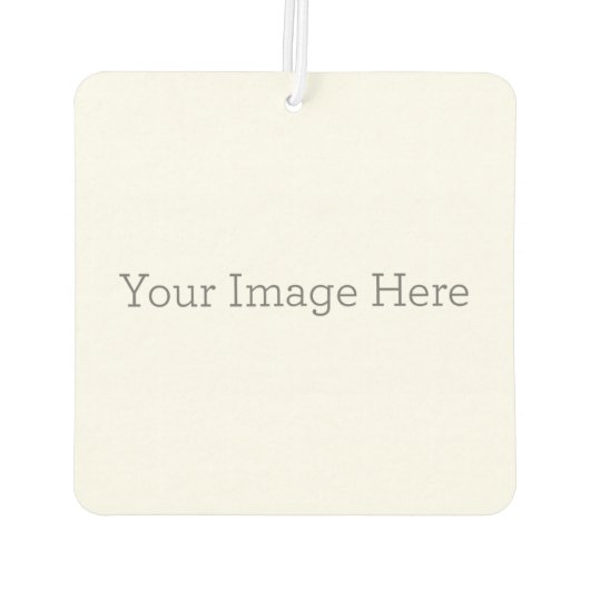 Gepersonaliseerde Vierkant Luchtverfrisser, Nieuwe auto (Achterkant)