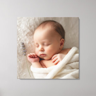 Maak je eigen baby op maat canvas afdruk
