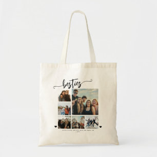 Maak je eigen beste vrienden 6 foto collage tote bag