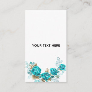 Maak Je Eigen Blauwe Roos Elegant Informatiekaartje
