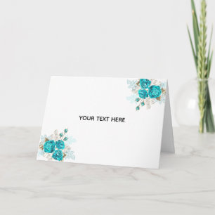 Maak Je Eigen Blauwe Roos Elegant Kaart