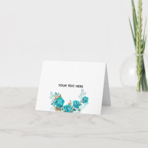 Maak Je Eigen Blauwe Roos Elegant Kaart