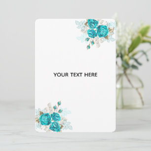 Maak Je Eigen Blauwe Roos Elegant Save The Date