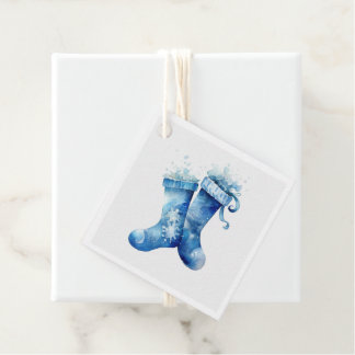 Maak Je Eigen Blauwe Waterverf Kerstmutsen Bedankjes Labels