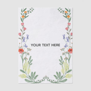 Maak je eigen bloemenborder tissuepapier