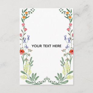 Maak Je Eigen Bloemrijke Rand Informatiekaartje