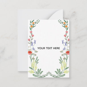 Maak Je Eigen Bloemrijke Rand Notitiekaartje
