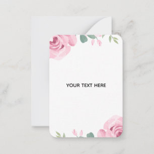 Maak Je Eigen Bloemrijke Rand Notitiekaartje